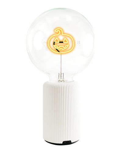 Bulb HALLOWEEN PUMPKIN Amber with Base Table Lamp PORTABLE Pop Nomad