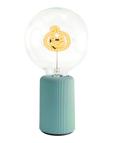 Bulb HALLOWEEN PUMPKIN Amber with Base Table Lamp PORTABLE Pop Nomad