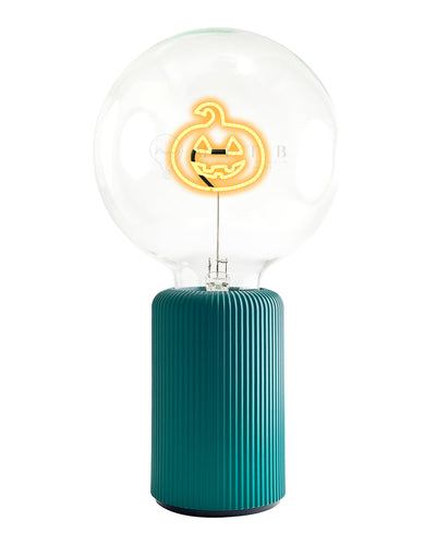 Bulb HALLOWEEN PUMPKIN Amber with Base Table Lamp PORTABLE Pop Nomad