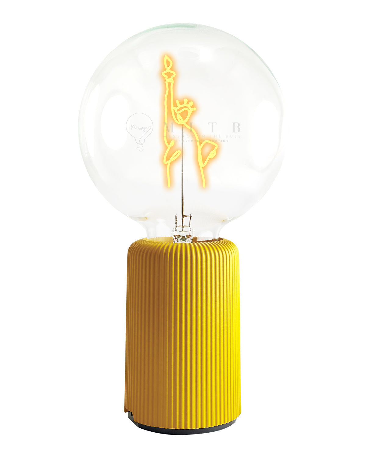 Bulb STATUE OF LIBERTY Amber with Base Table Lamp PORTABLE Pop Nomad Emerald