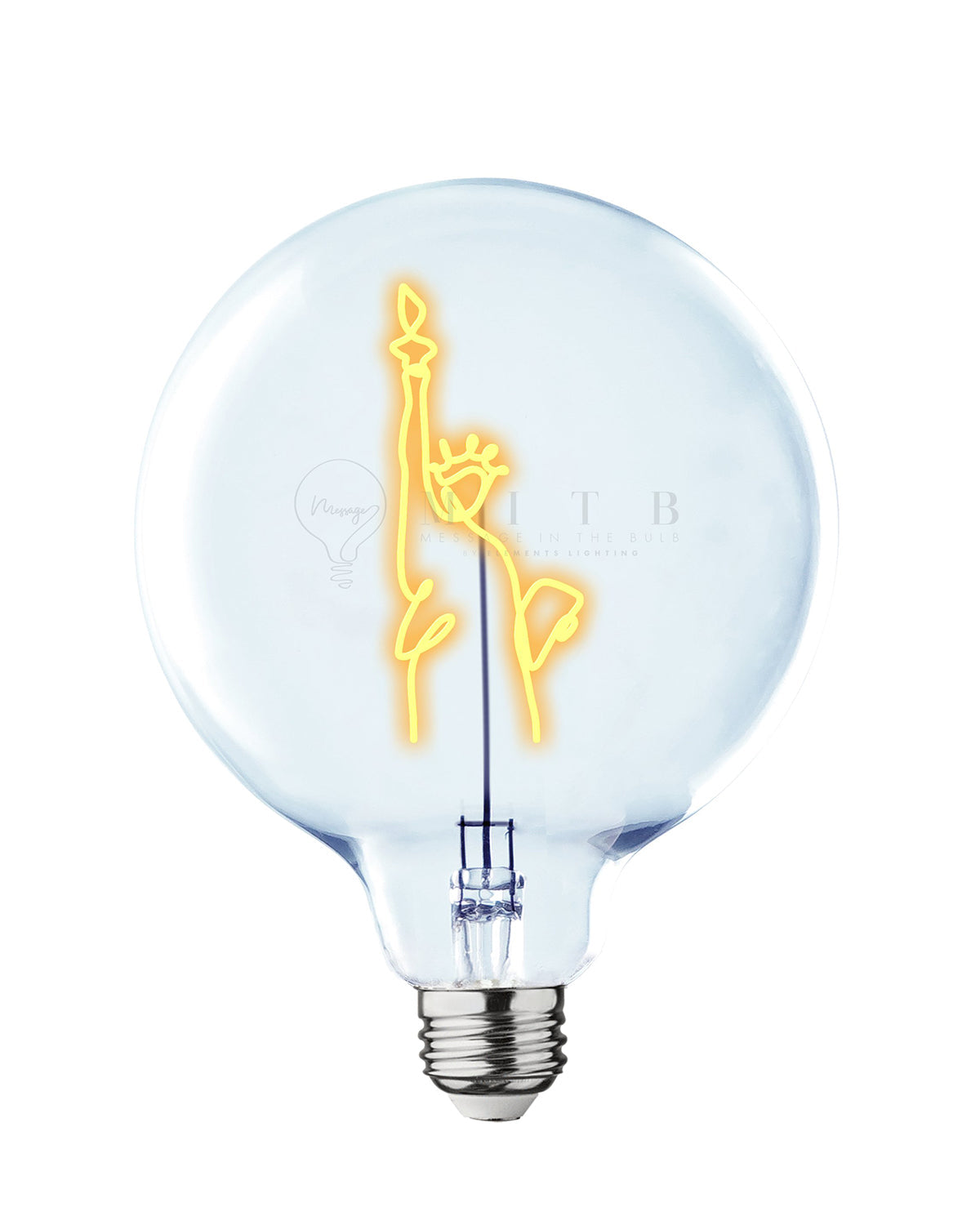 Bulb STATUE OF LIBERTY  Amber