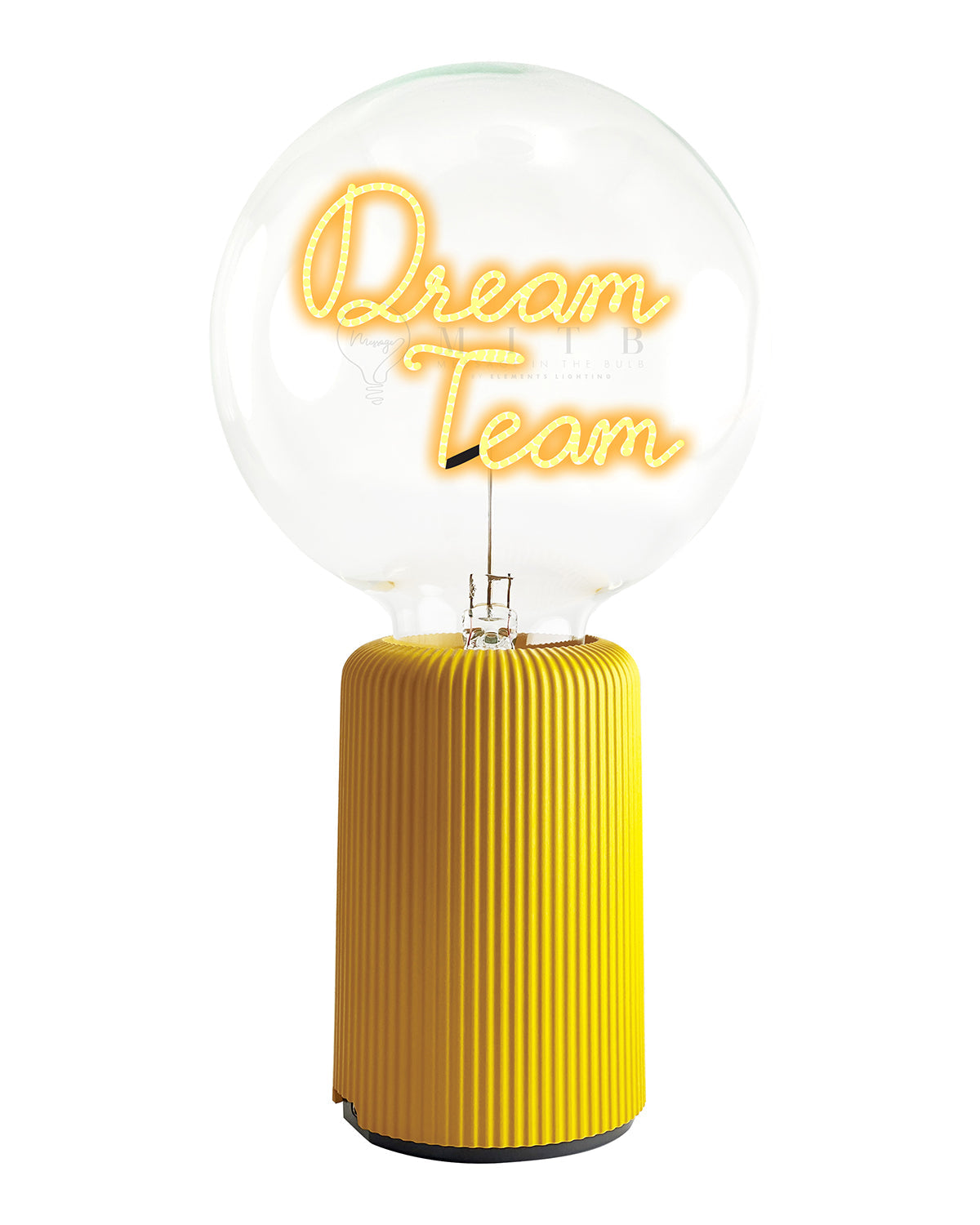 Bulb DREAM TEAM Amber with Base Table Lamp PORTABLE Pop Nomad Blue