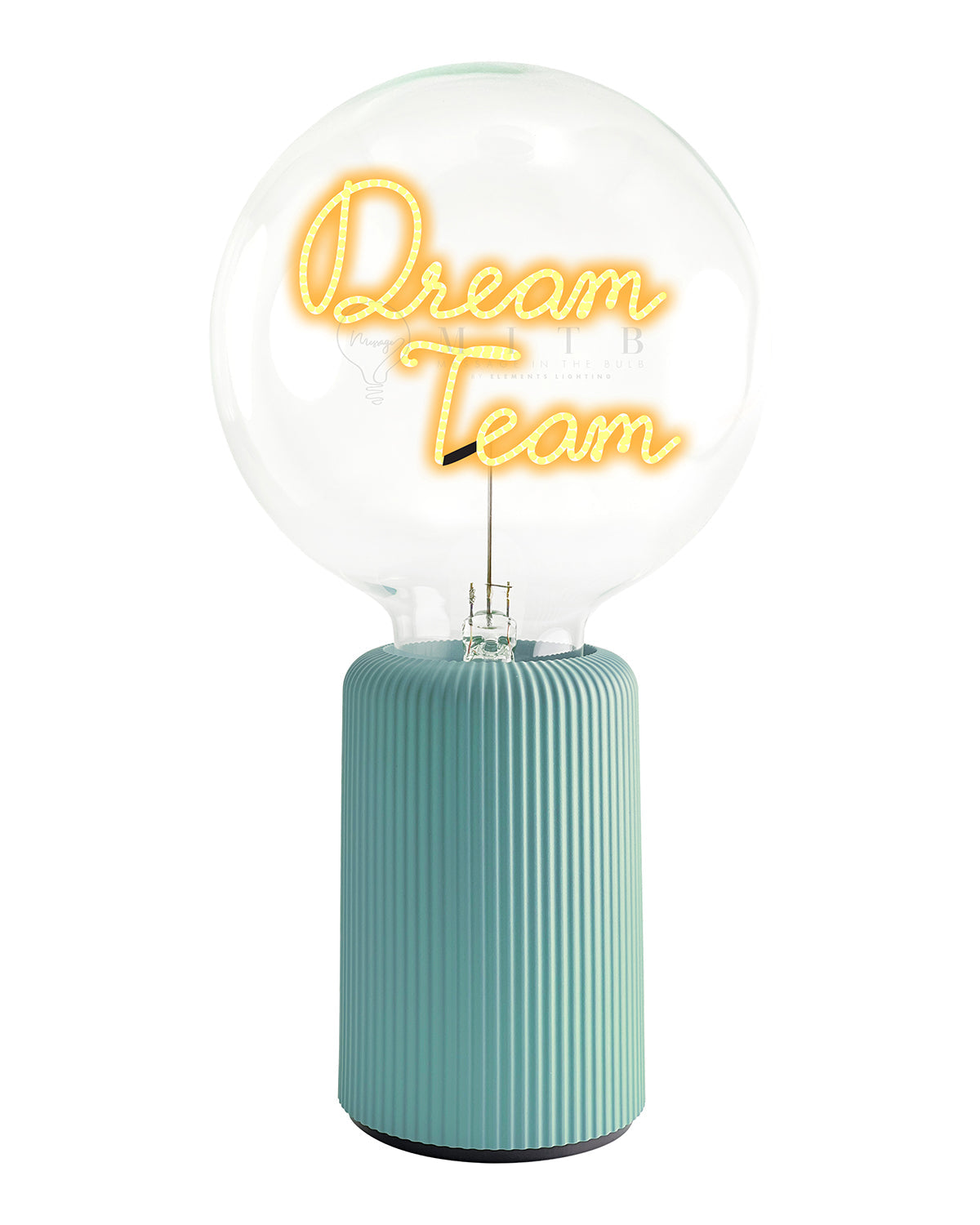 Bulb DREAM TEAM Amber with Base Table Lamp PORTABLE Pop Nomad Yellow