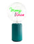 Bulb MERRY XMAS Green/ Red with Base Table Lamp PORTABLE Pop Nomad