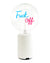 Bulb FUCK OFF Blue/ Red with Base Table Lamp PORTABLE Pop Nomad