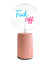 Bulb FUCK OFF Blue/ Red with Base Table Lamp PORTABLE Pop Nomad