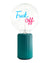 Bulb FUCK OFF Blue/ Red with Base Table Lamp PORTABLE Pop Nomad
