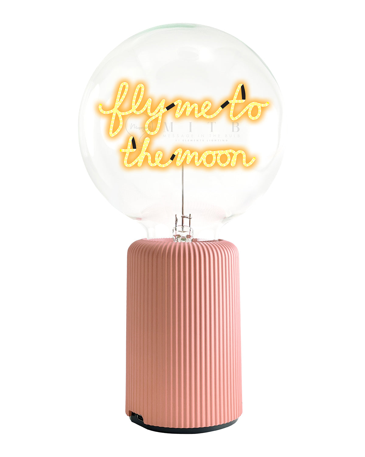 Bulb FLY ME TO THE MOON Amber with Base Table Lamp PORTABLE Pop Nomad Emerald