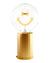 Bulb SMILEY Amber with Base Table Lamp PORTABLE