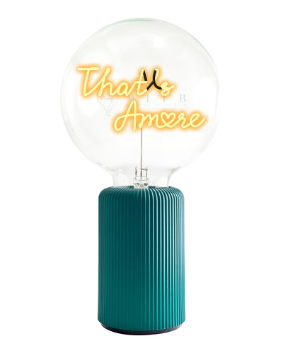 Bulb THAT'S AMORE Amber with Base Table Lamp PORTABLE Pop Nomad