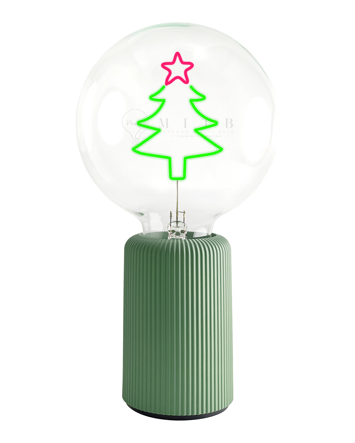 Bulb XMAS TREE Red/ Green with Base Table Lamp PORTABLE Pop Nomad Blue