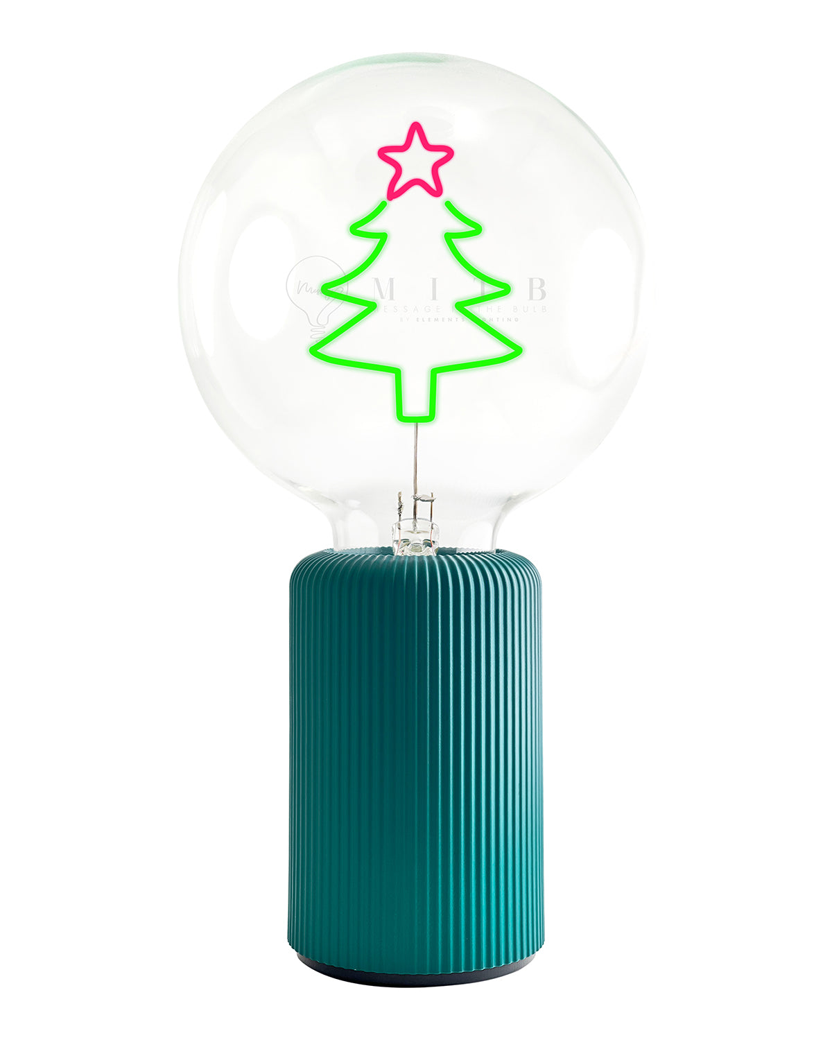 Bulb XMAS TREE Red/ Green with Base Table Lamp PORTABLE Pop Nomad