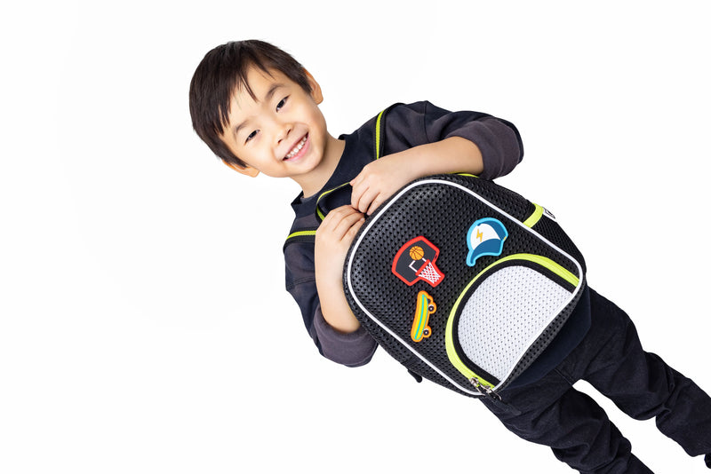 Little Starter Backpack Neon Lime with Nimix Rock-on Set