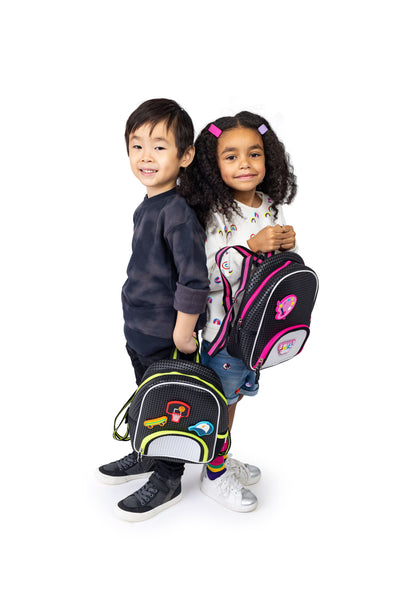 Little Starter Backpack Neon Lime with Nimix Rock-on Set