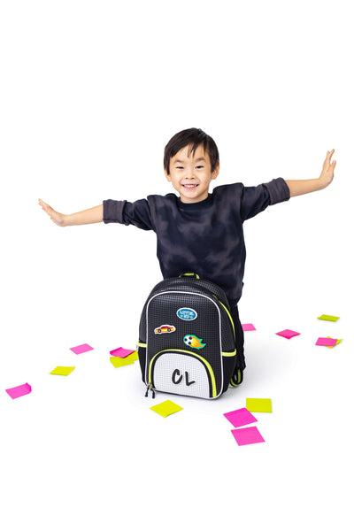 Little Starter Backpack Neon Lime with Nimix Rock-on Set