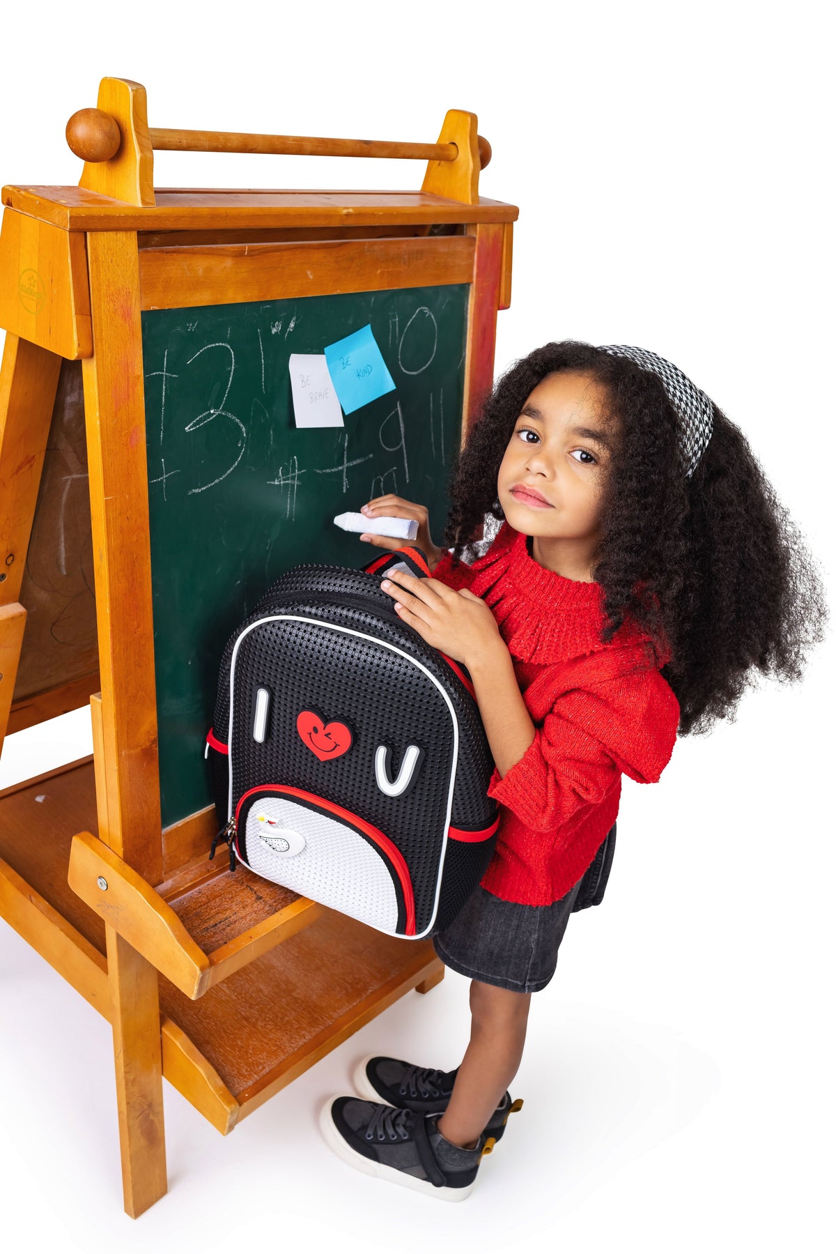Little Starter Backpack Red Classic with Nimix Heart Set