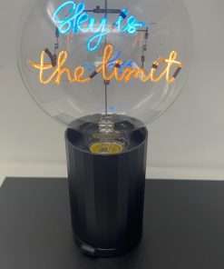 Bulb SKY IS THE LIMIT Blue/ Amber with Base Table Lamp PORTABLE Pop Nomad Blue