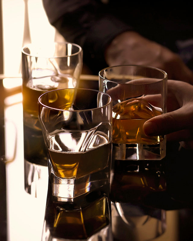 Arnolfo Di Cambio Double Old Fashion Glass CONVERSAZIONE Set of 4,  7.76" x 8.90" x 3.94"