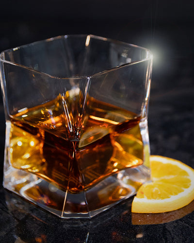 Arnolfo Di Cambio Double Old Fashion Glass CIBI Set of 2,  7.76" x 4.45" x 3.94"