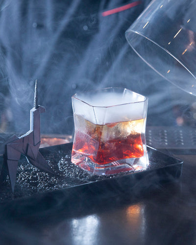 Arnolfo Di Cambio Double Old Fashion Glass CIBI Set of 2,  7.76" x 4.45" x 3.94"