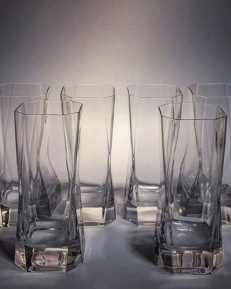 Arnolfo Di Cambio Highball Glass CIBI Set of 2, 7.40" x 6.42" x 3.66"