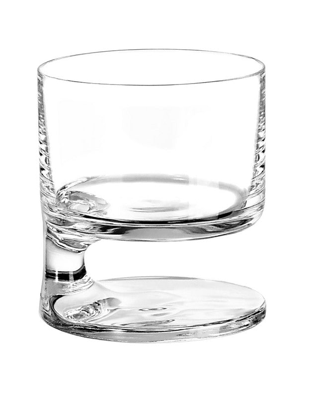 Double Old Fashion Glass SMOKE Set of 2  