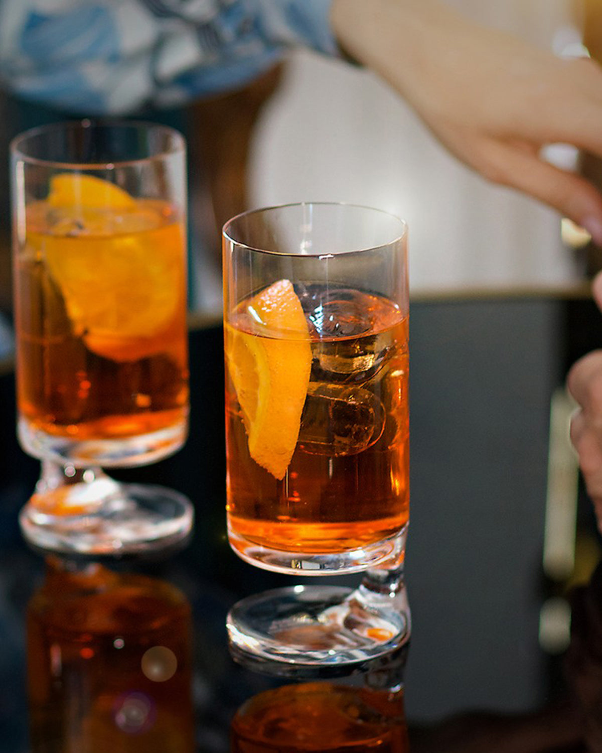 Water Glass SMOKE Set of 2