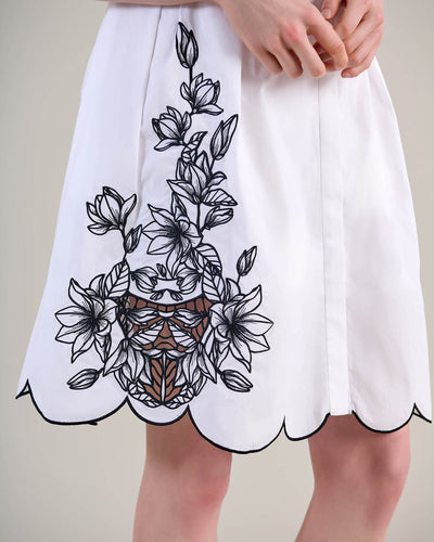 Women's Dress ADELINA Blk/Whi Size 36