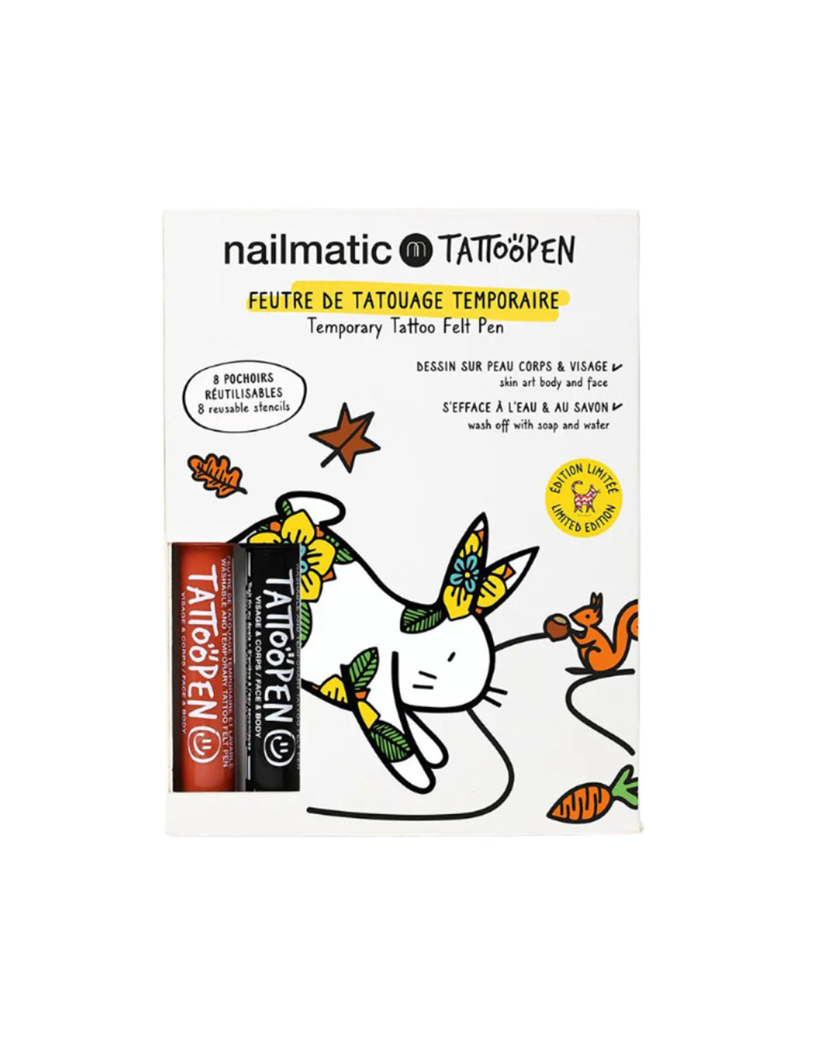 Nailmatic Tattoo Pen Set for Kids BUNNY