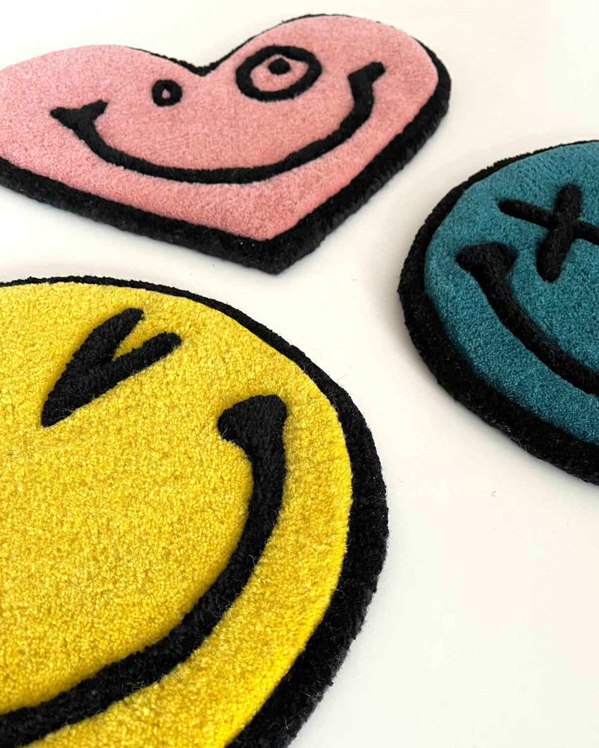 Maison Deux Rug for Wall SMILEY® World x Andre Saraiva Set of 3
