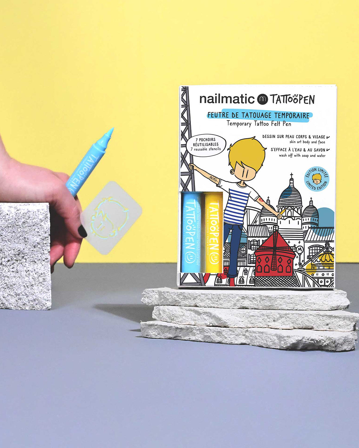 Nailmatic Tattoo Pen Set for Kids PARIS