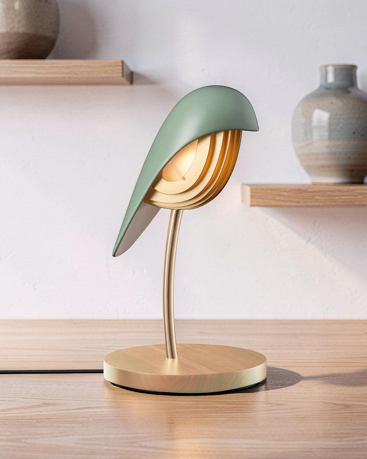 Desk Lamp BIRD Olive Green