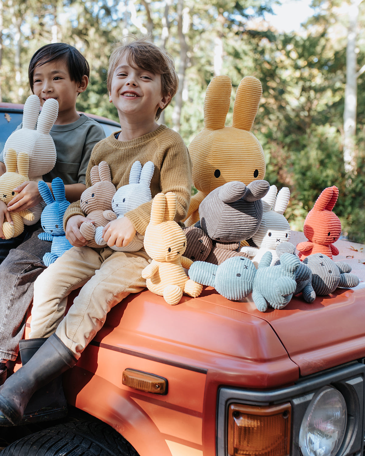 Plush MIFFY ECO Corduroy Grey 9''