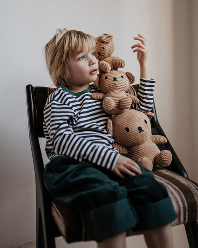 Plush MIFFY BORIS BEAR ECO Corduroy Brown 7"