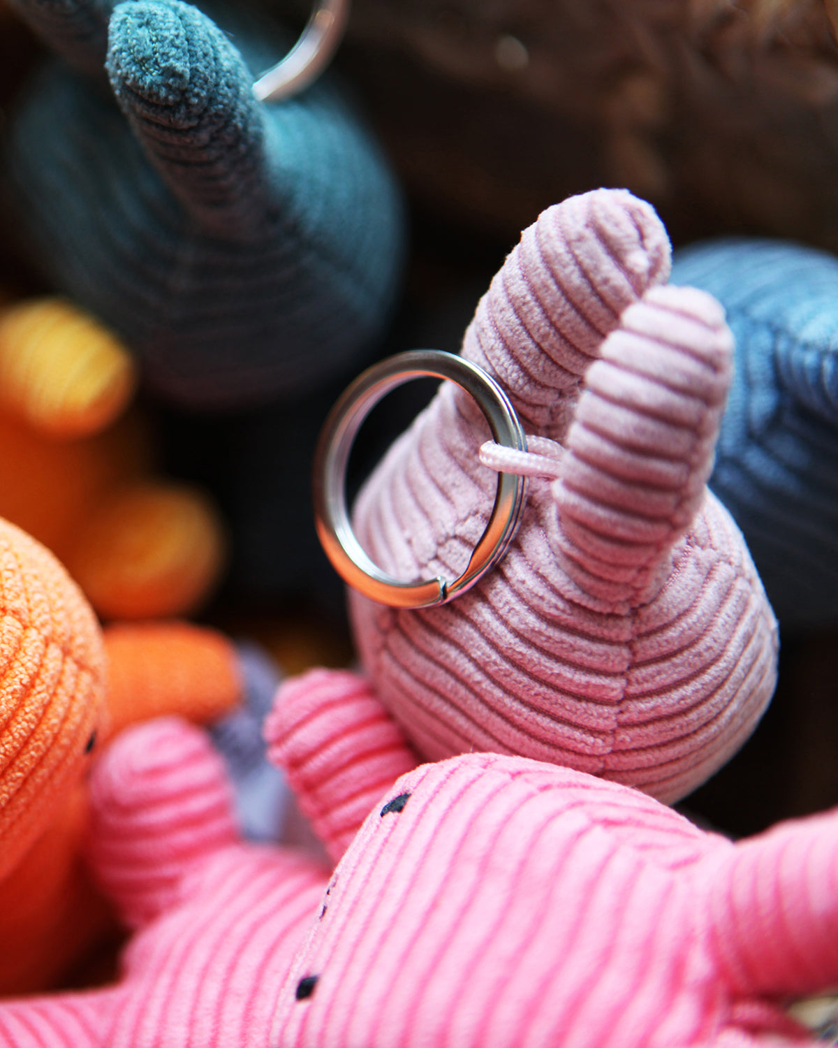 Keychain MIFFY ECO Corduroy Offwhite 4"