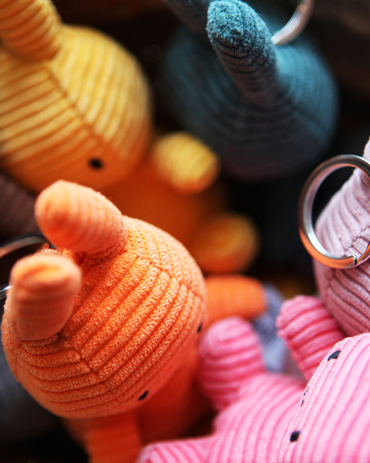 Keychain MIFFY ECO Corduroy Aviator Blue 4"