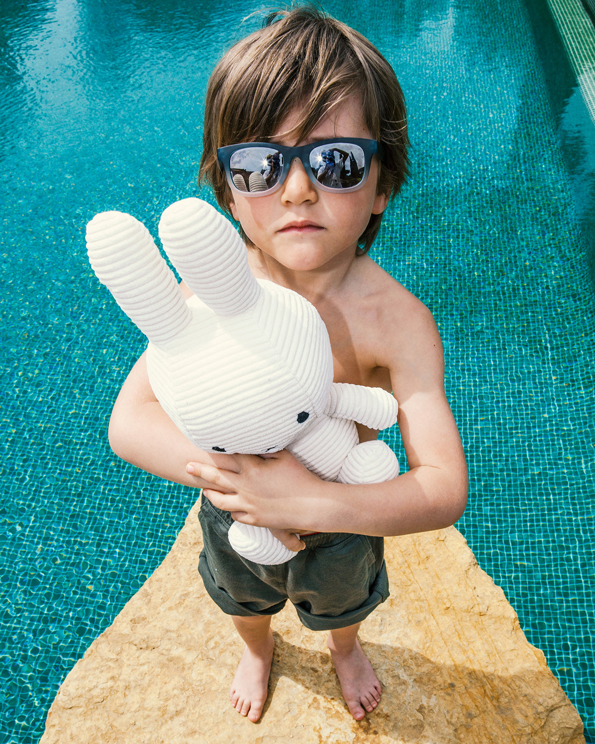 Plush MIFFY Sitting Corduroy Offwhite 20"