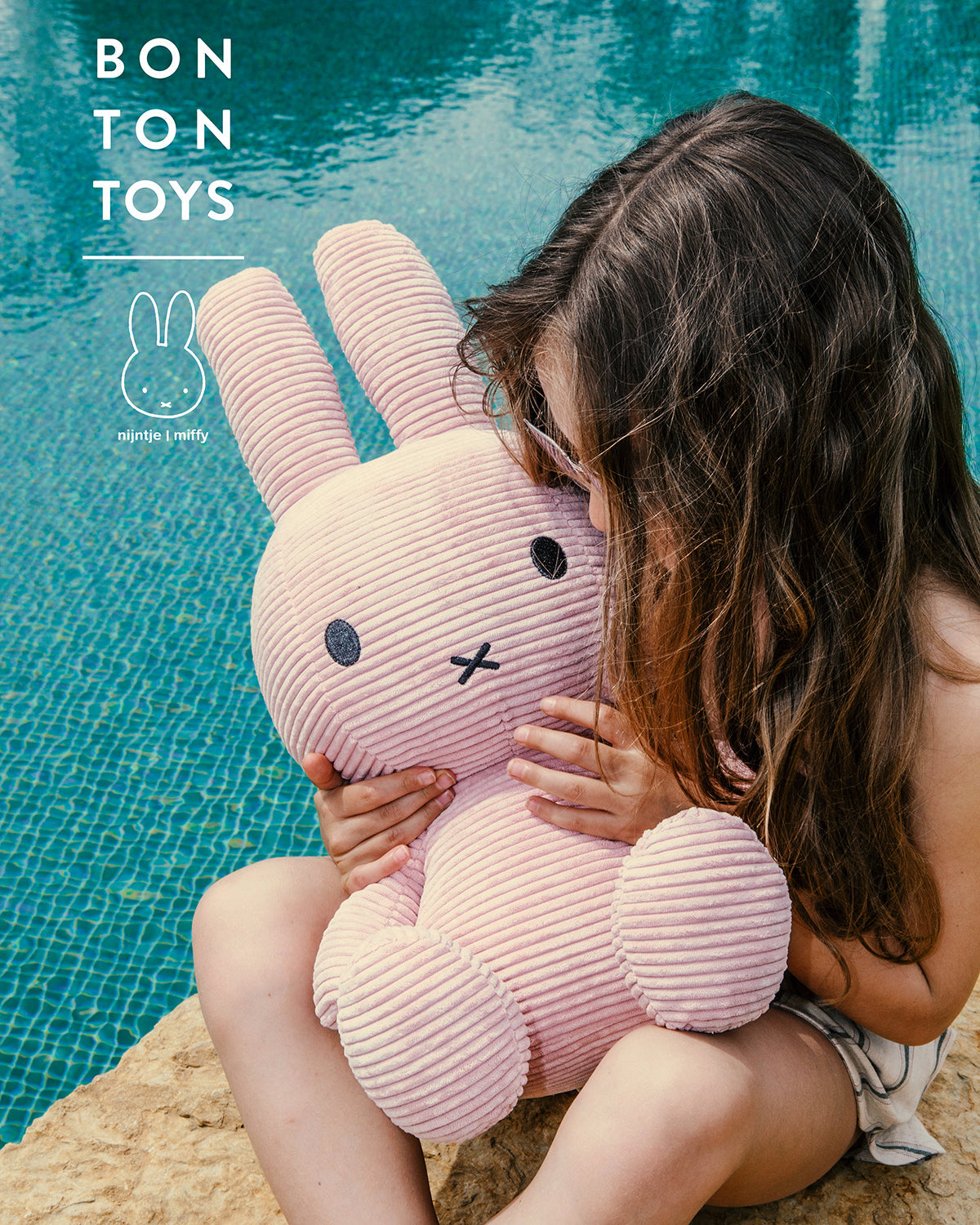 Plush MIFFY ECO Corduroy Pink 13"