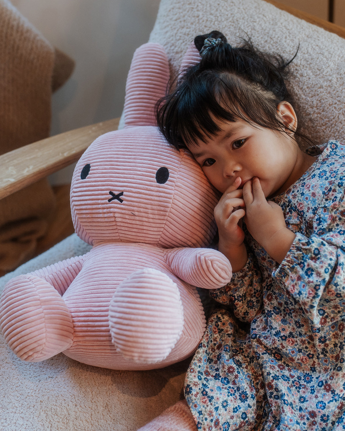 Plush MIFFY ECO Corduroy Pink 27.5"