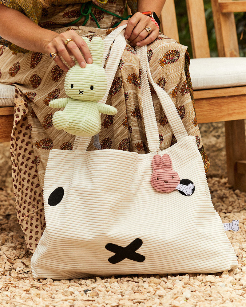 Keychain MIFFY Flat ECO Corduroy Dusty Rose 4"