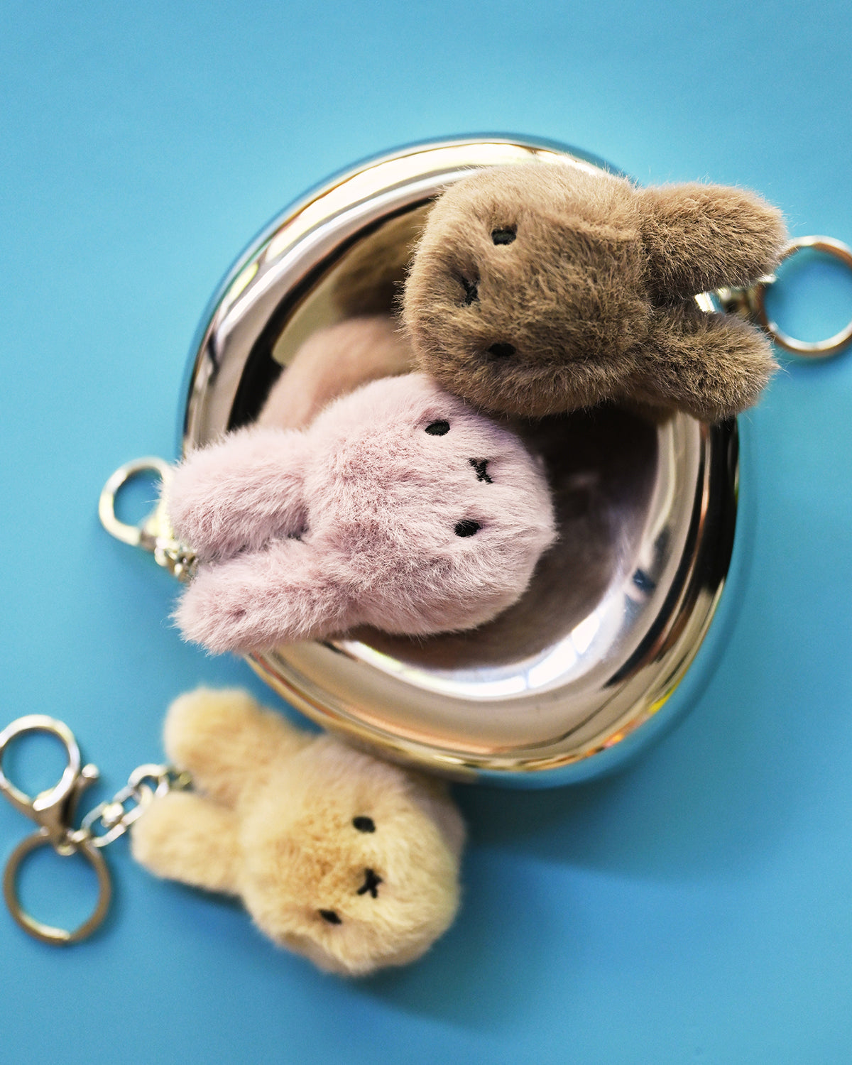 Keychain MIFFY ECO Fuzzy Taupe 3"