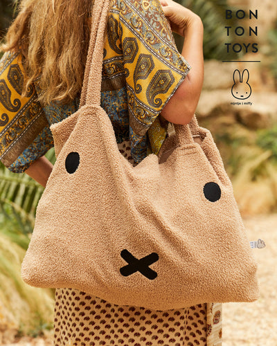 Plush MIFFY Shopping Bag Beige Teddy 24''