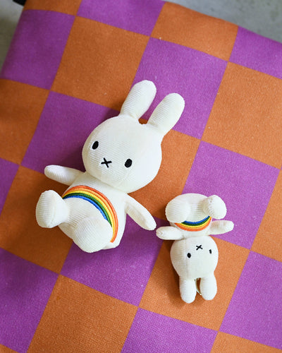 Plush MIFFY Rainbow Offwhite 7"