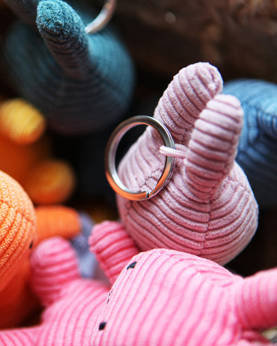 Keychain MIFFY ECO Corduroy Pink 4"