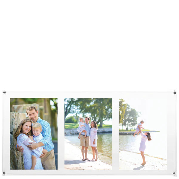 Tara Wilson Designs Frame Acrylic Wall Hanging Three  5 x 7 Photos