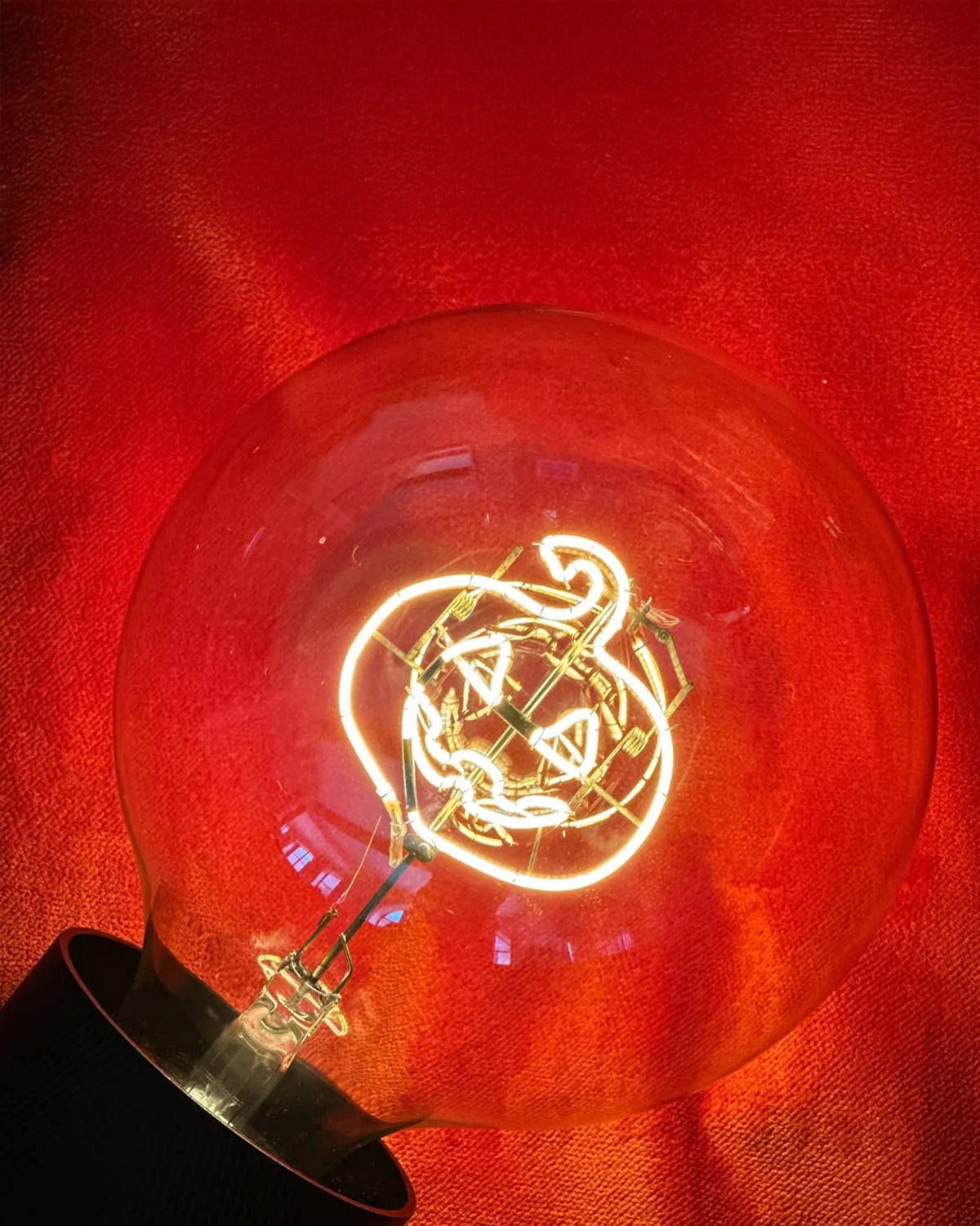 Bulb HALLOWEEN PUMPKIN Amber with Base Table Lamp PORTABLE Pop Nomad Emerald