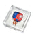 Tara Wilson Designs Cocktail Napkin Holder PICKLEBALL Red / Blue 6" x 6"