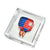 Cocktail Napkin Holder PICKLEBALL Red / Blue 4 inches by 4 inches