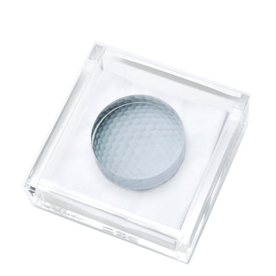 Tara Wilson Designs Cocktail Napkin Holder GOLF BALL 6" x 6"