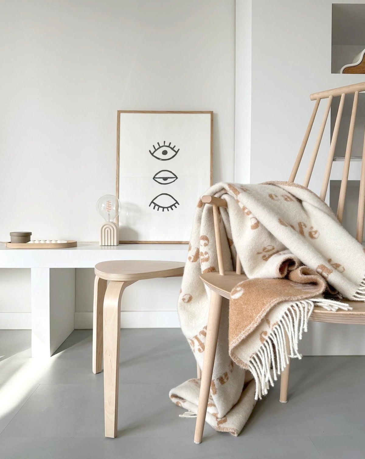 Maison Deux Blanket CAFE Beige